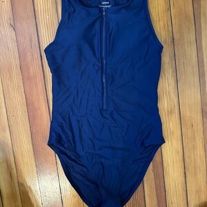 Quince Italian Zip-Front Swimsuit